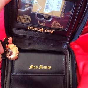 JC Princess MAD Money Leather Wallet Smoky Crystal 🎁 That Keeps on Giving NWT